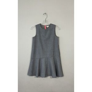 Crewcuts Flutter Hem Light Gray Dress Wool Blend Preppy Style# C8972 Size 10